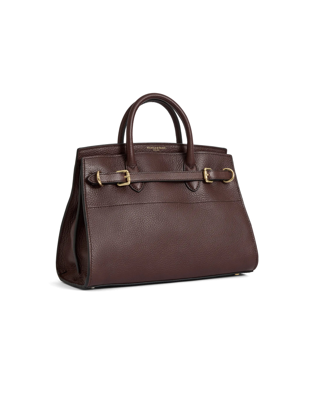 Town & Country - Top Handle Bag - Burgundy Pebbled Leather - Bags