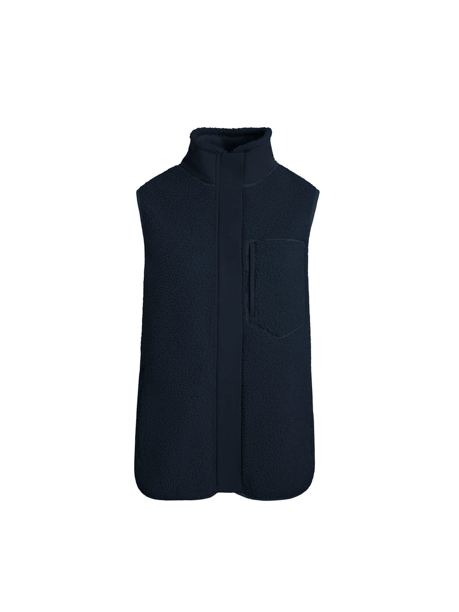 The Agnes - Womens Fleece Gilet - Navy