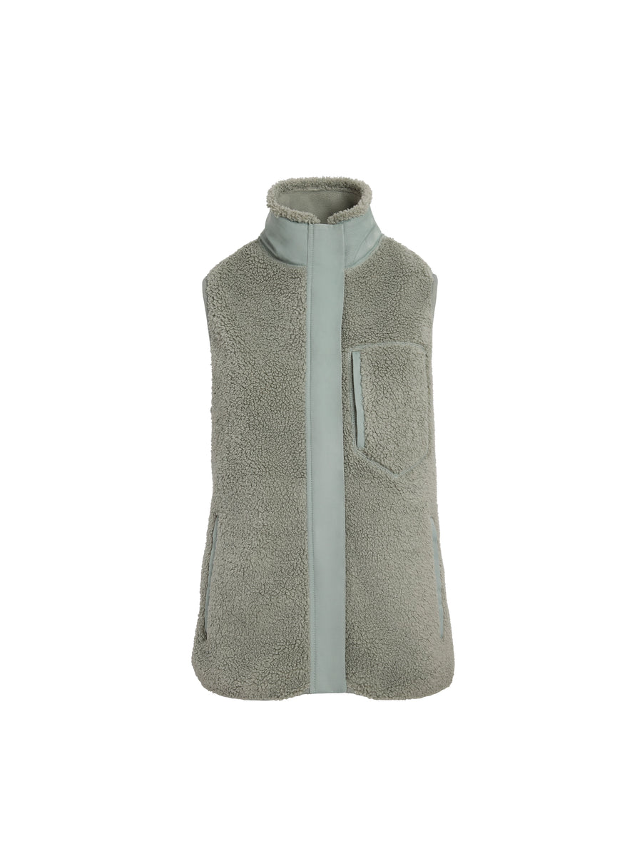 The Agnes - Women's Fleece Gilet - Pistachio