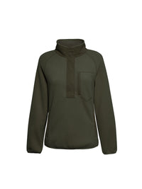 Aria 1 & 4 Zip Fleece - Khaki