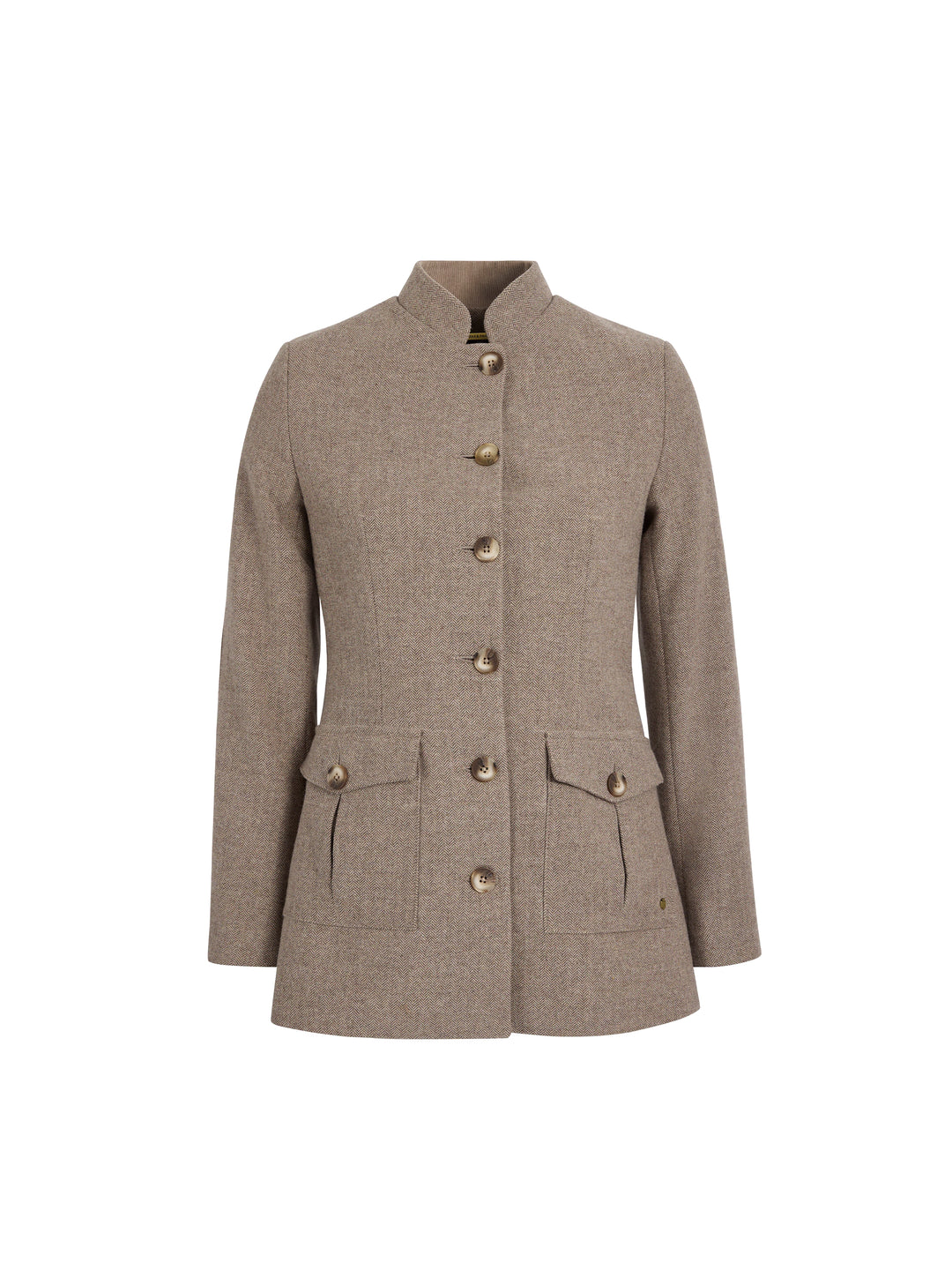 Eliza Herringbone Jacket - Driftwood - Jackets