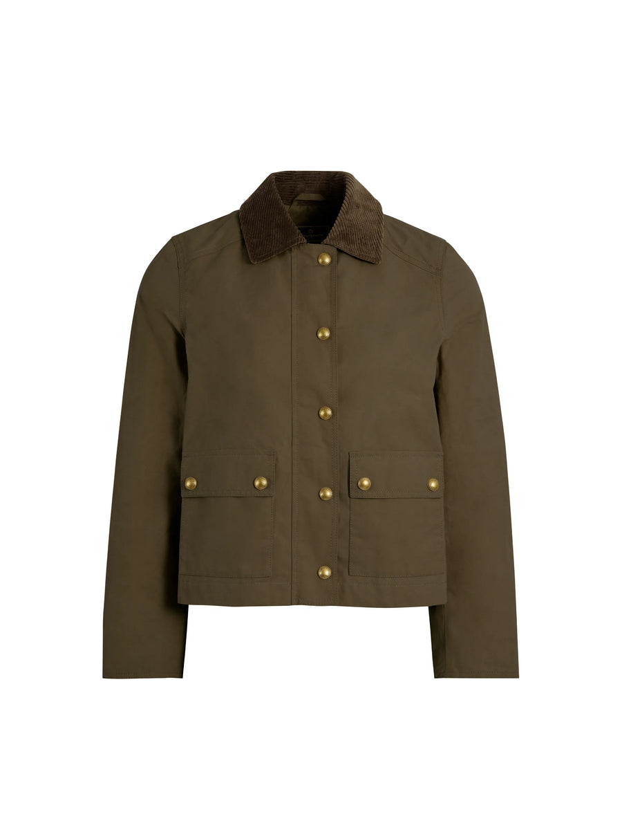 The Tabitha - Women's Short Wax Jacket - Khaki
