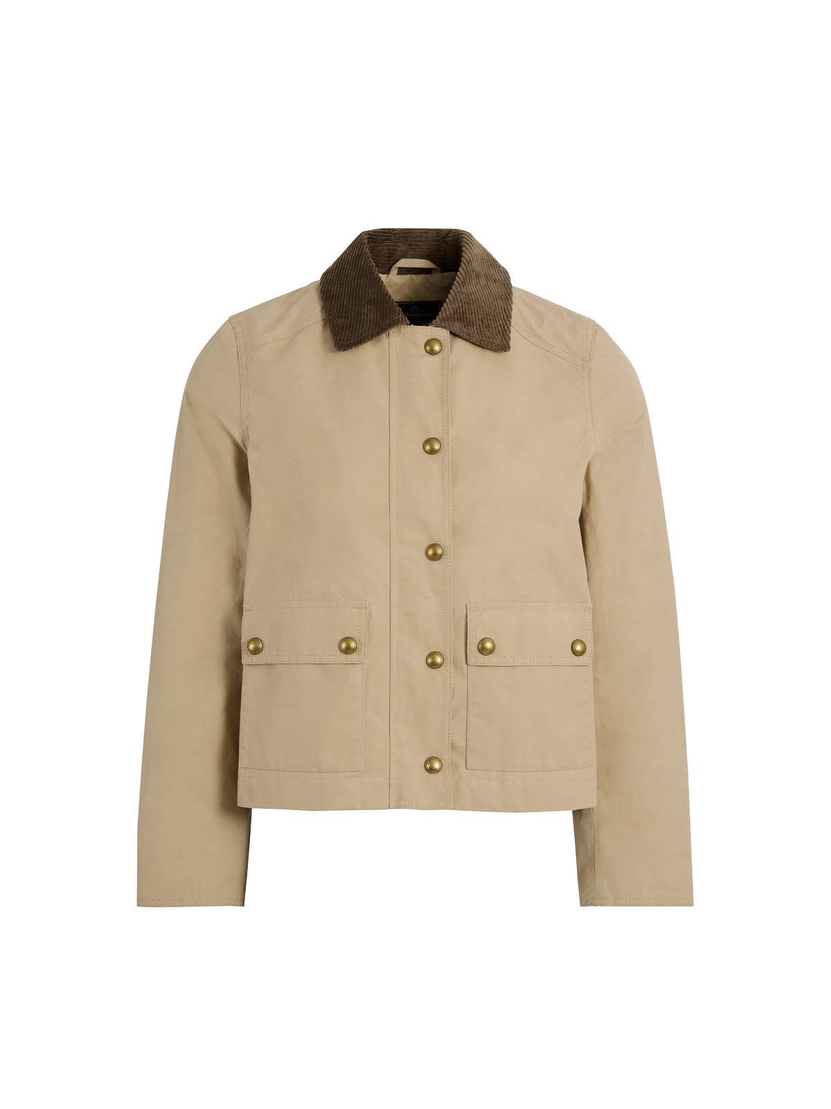 Tabitha - Women's Short Wax Jacket - Oatmeal | Fairfax & Favor