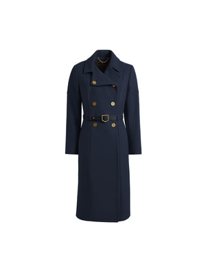 The Victoria - Women's Coat - Navy Wool