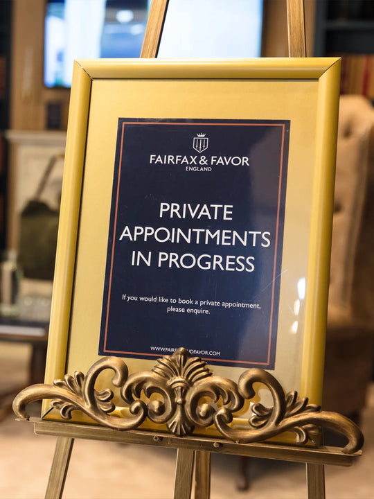 Vip Appointment Sign Private Shopping Appointments | Fairfax & Favor