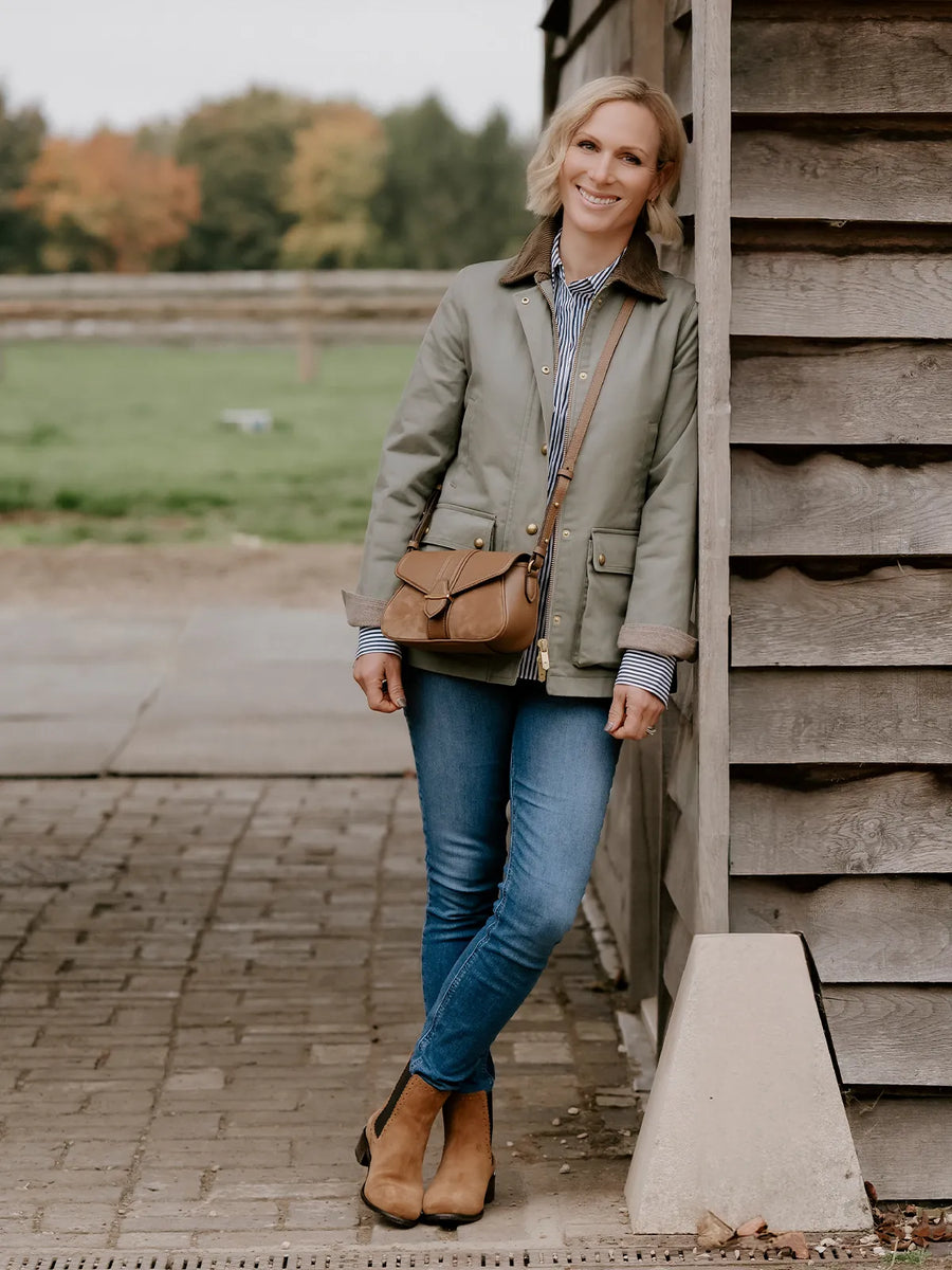 Women's Crossbody - Tan Suede