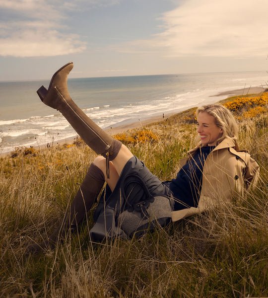 Heeled Regina Women's Boots Chocolate Sporting Fit | Fairfax & Favor