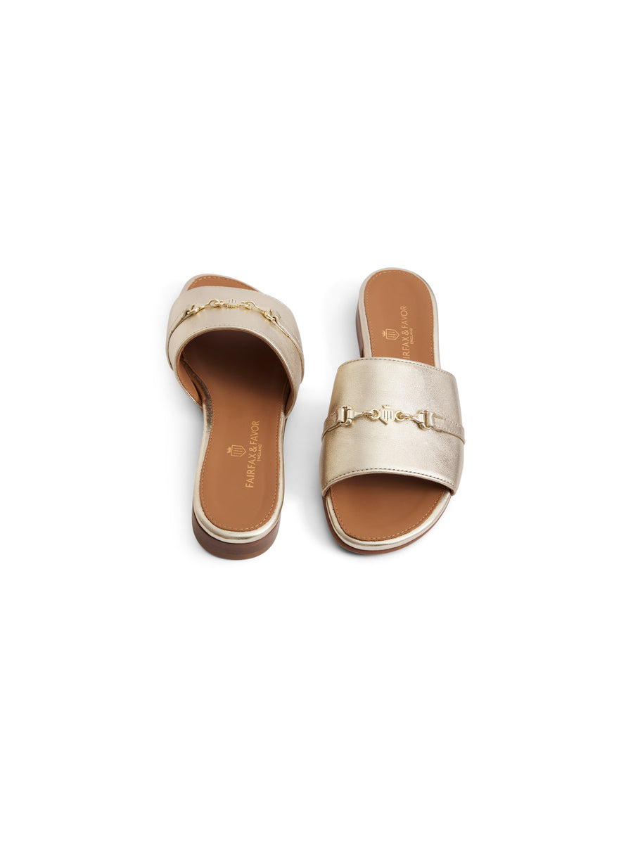 Women's Heacham Sandal Gold Leather