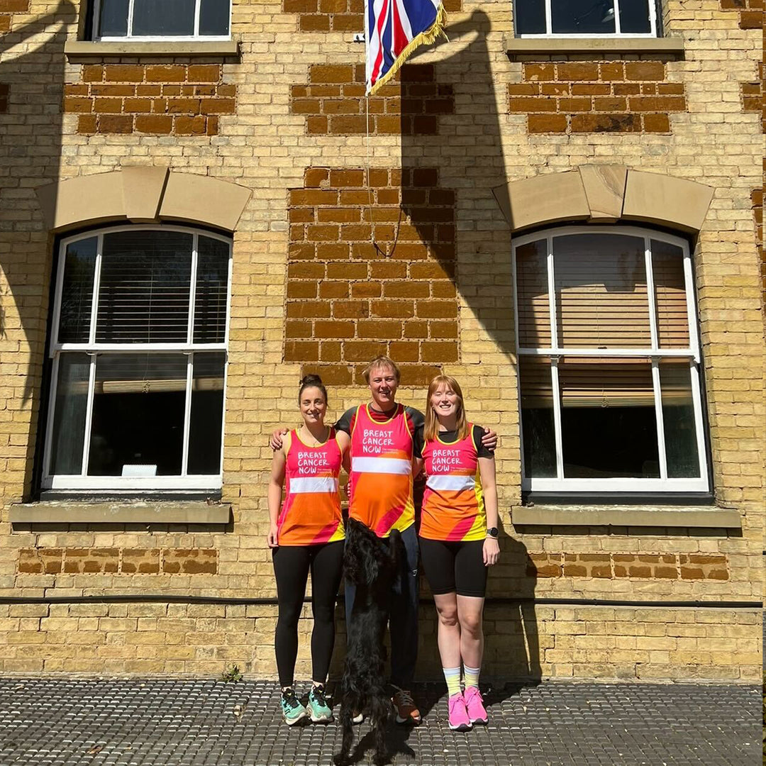 April 2023: Felix, Gemma & Riasa runs the London Marathon Raising money for Breast Cancer Now!