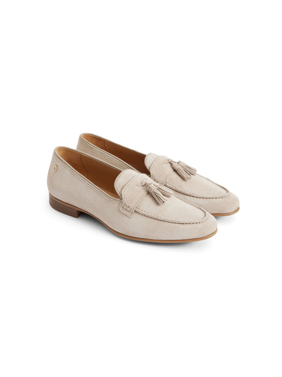 La Rochelle - Women's Loafers - Stone Suede