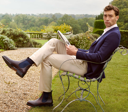 Men's Chelsea Boots & High Top Leather Sneakers | Casual Work Shoes | Water-Resistant & Non-Slip