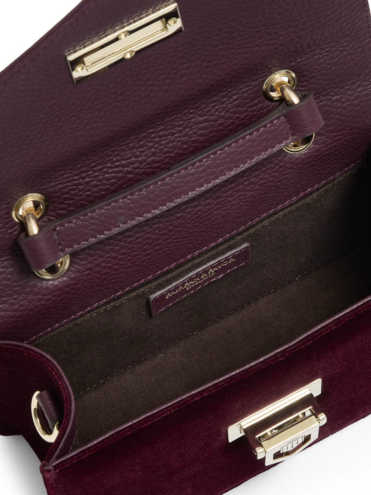 Mini Loxley - Women's Crossbody - Elderberry Velvet | Fairfax & Favor