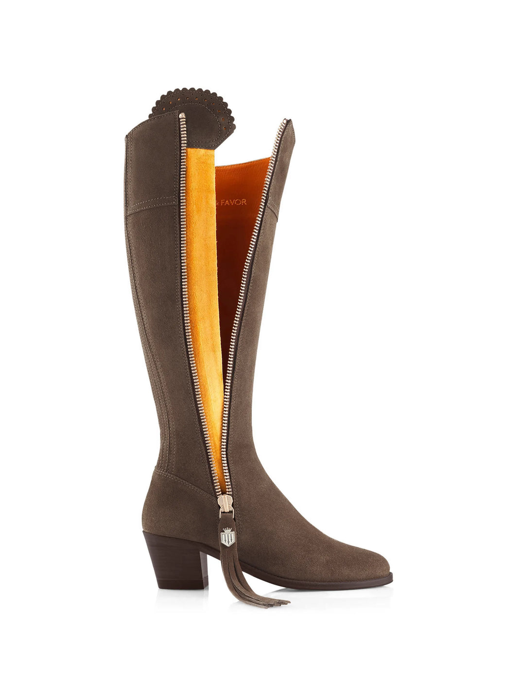 Heeled Regina (Regular Fit) - Fog Suede - Tall Boots