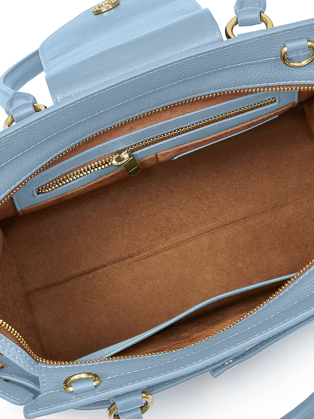 Windsor Tote - Sky Blue Suede - Bags
