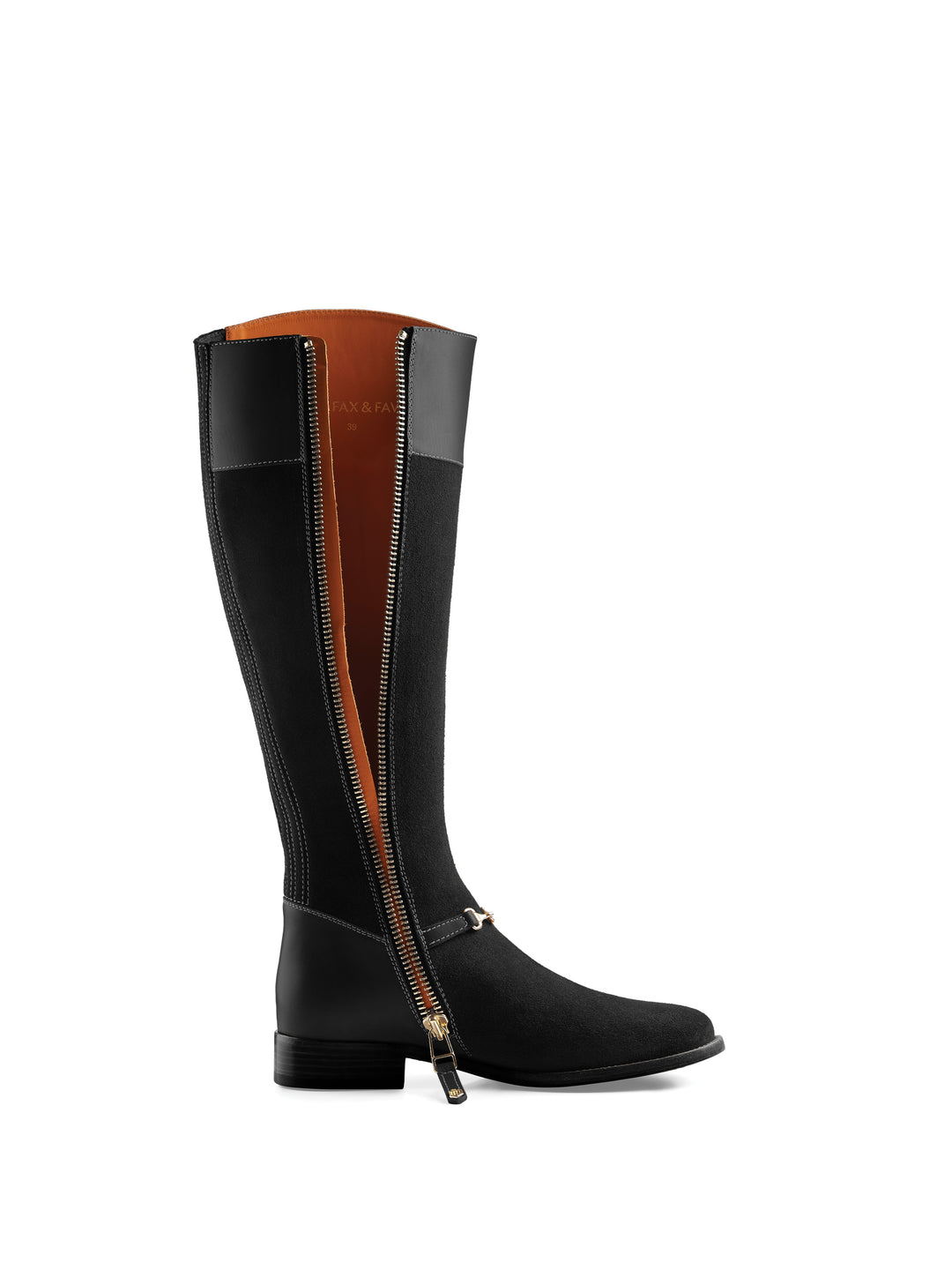 Octavia (Sporting Fit) - Black Suede - Tall Boots