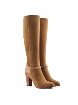 The Heeled Octavia (Sporting Fit) - Tan Suede