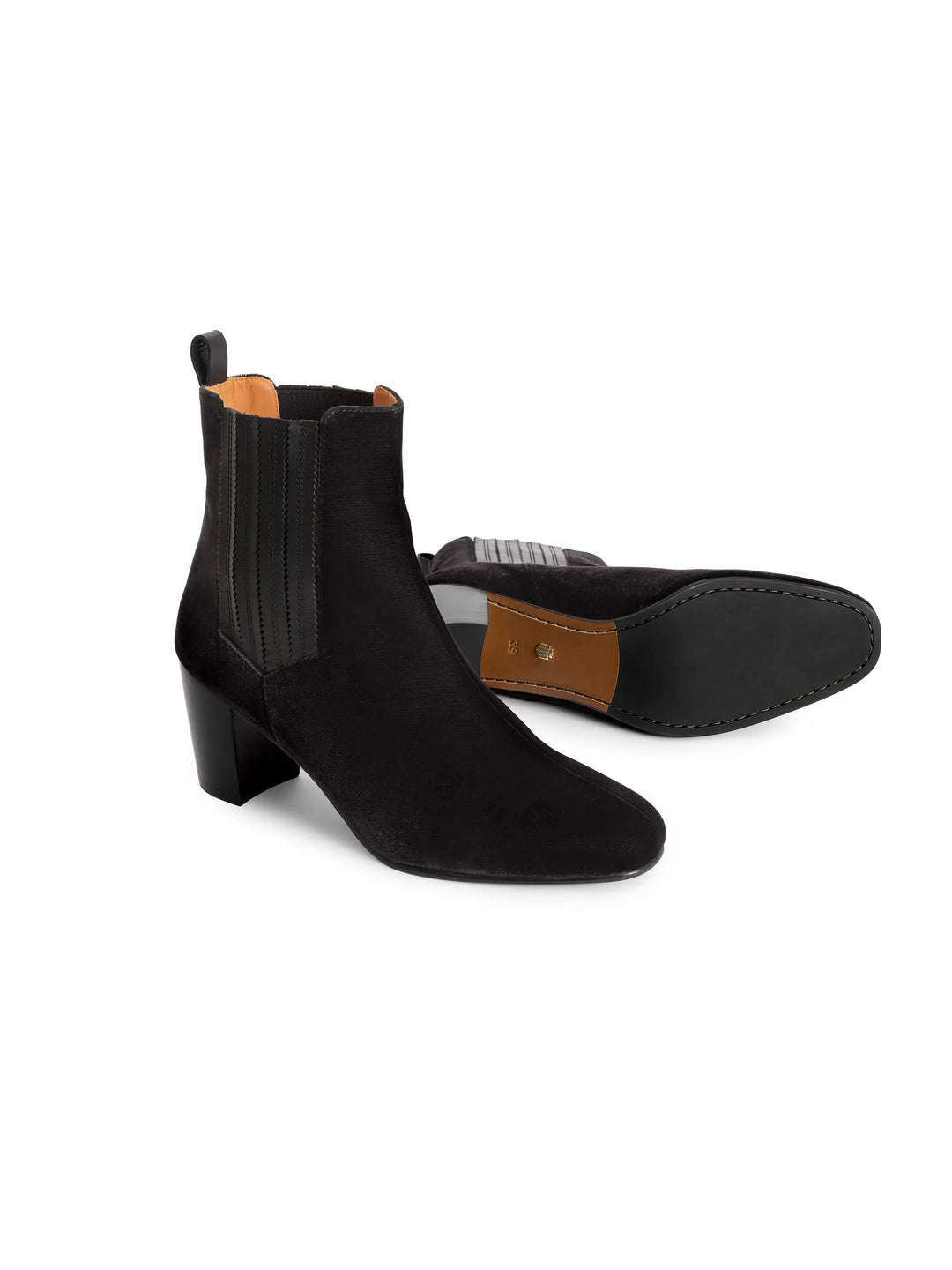 Electra - Black Velvet - Ankle Boots