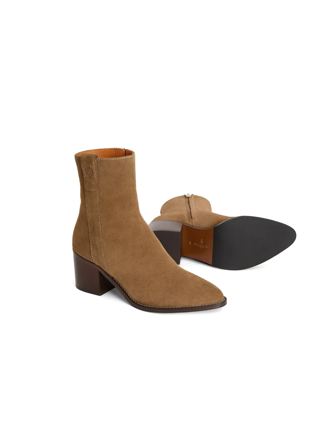 Heeled Ludlow - Tan Suede - Ankle Boots
