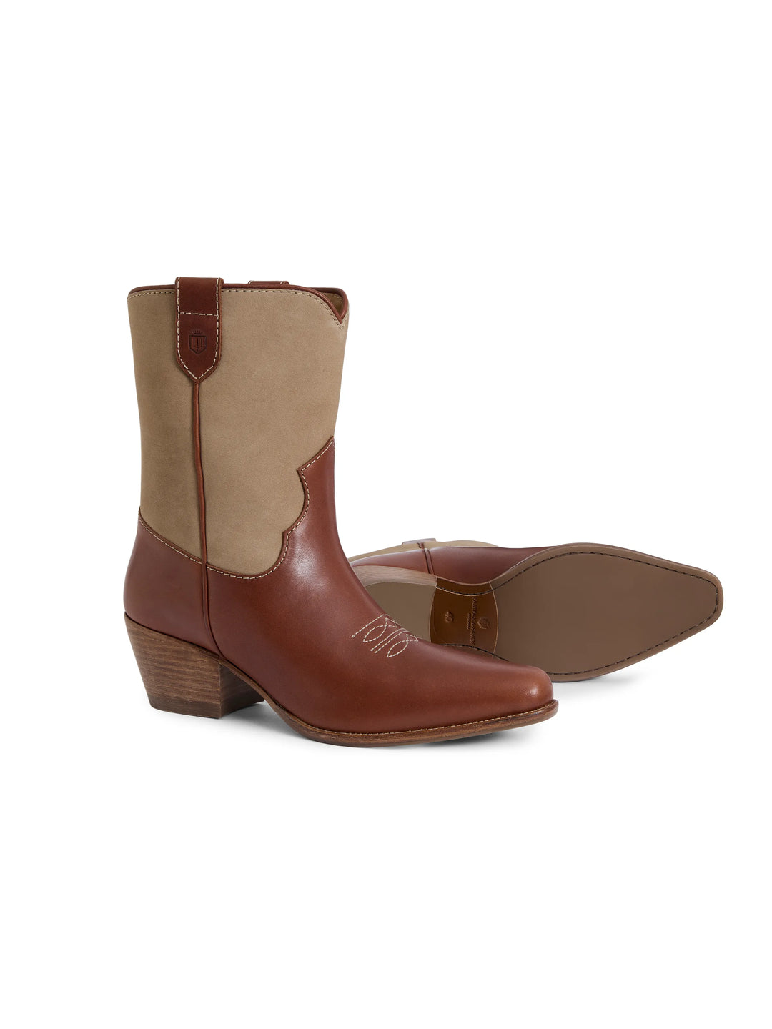 Montana - Tan Leather with Fawn Nubuck - Ankle Boots