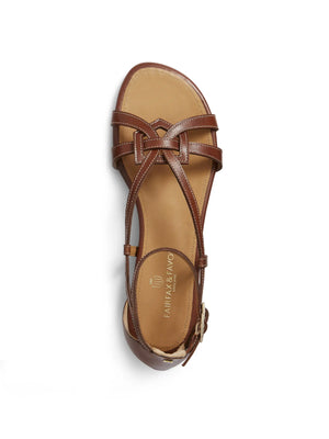 Rome - Women's Sandal - Tan Leather | Fairfax & Favor