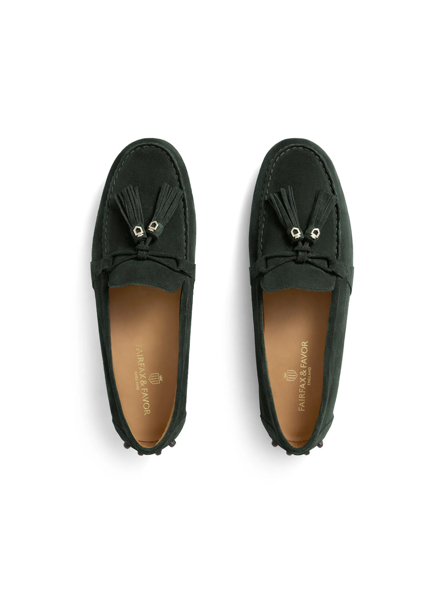 The Rutland - Women's Driving Shoes - Laurel Suede