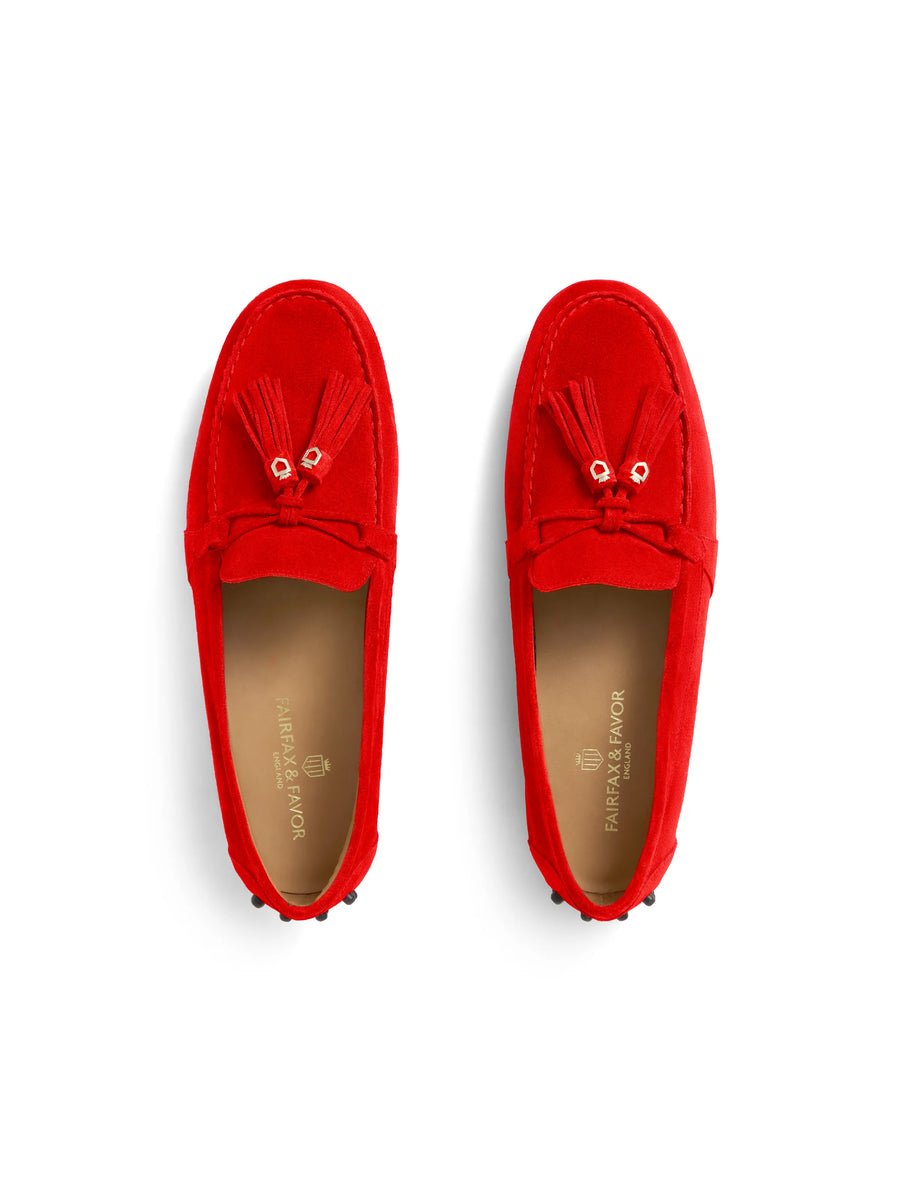 The Rutland - Women's Driving Shoes - Poppy Suede