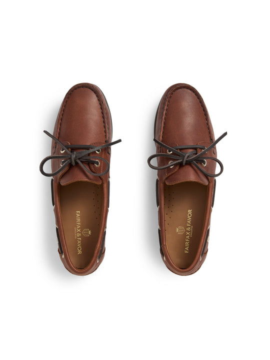 Salcombe - Women's Deck Shoes - Tan Leather | Fairfax & Favor