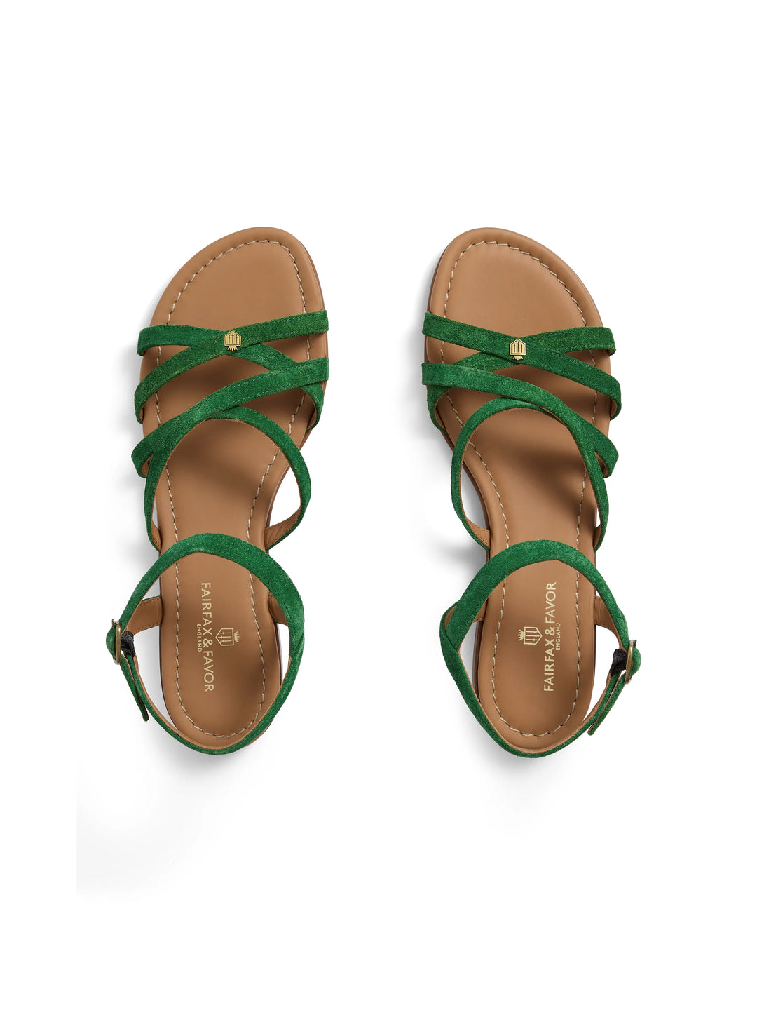 St Ives Sandal - Clover Green Suede - Sandals