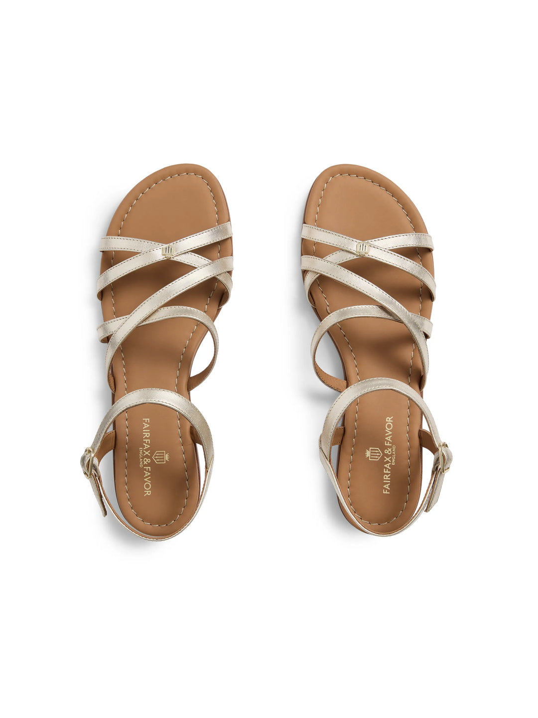 St Ives Sandal - Gold Leather - Sandals