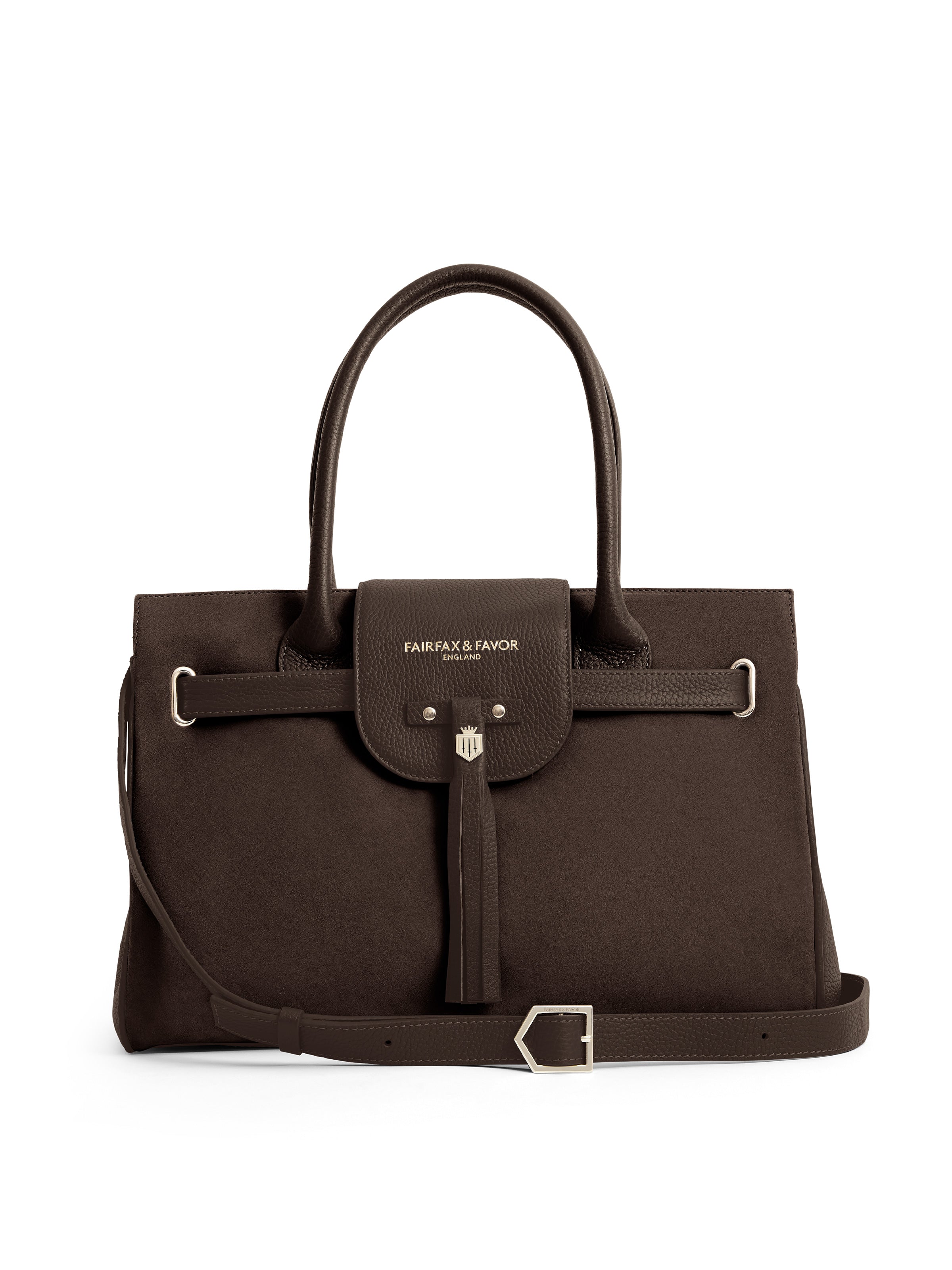 Windsor - Women's Handbag - Chocolate Suede