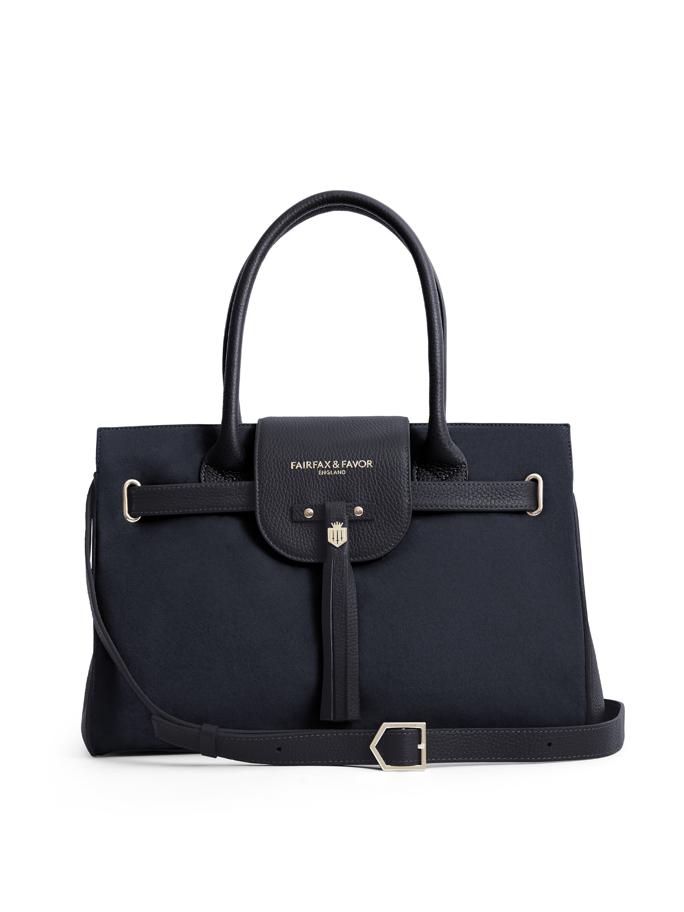 Windsor - Women's Handbag - Navy Suede