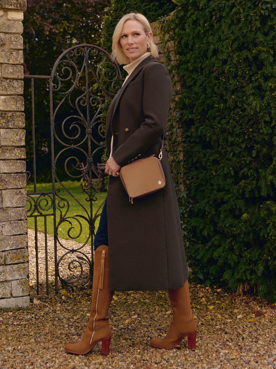 The Amelia - Women's Coat - Military Green Wool