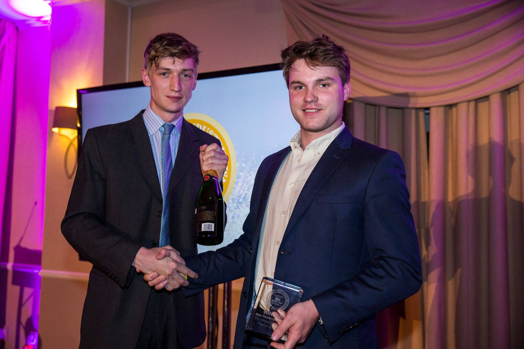 May 2017: Being presented the award for winner of Best New Footwear Product of the Year at the Shooting Awards