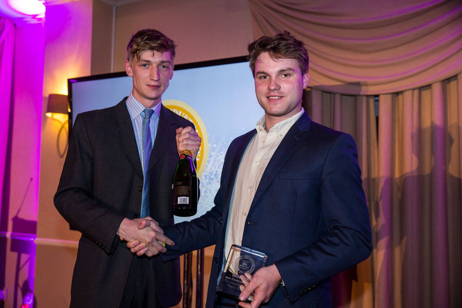 May 2017: Being presented the award for winner of Best New Footwear Product of the Year at the Shooting Awards