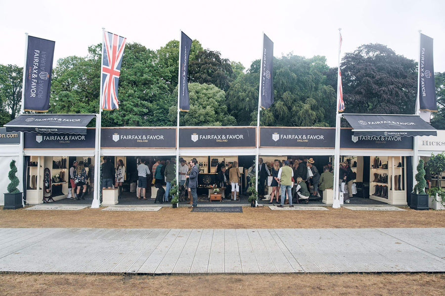 July 2019: The Fairfax & Favor stand at the Game Fair