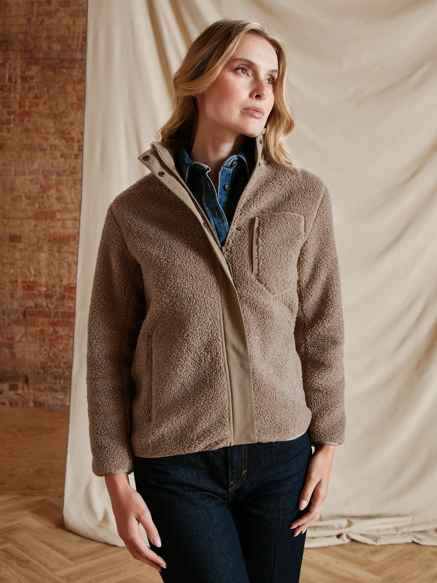 The Agnes - Women's Fleece Jacket - Fawn