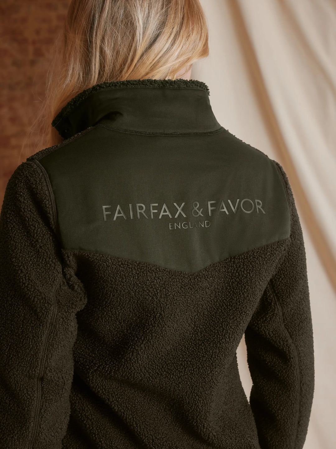 Agnes Fleece Jacket - Khaki - Jackets