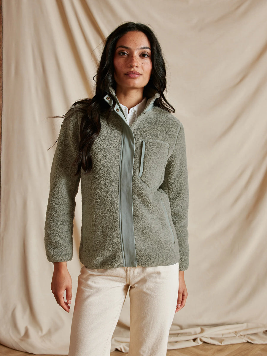 The Agnes - Women's Fleece Jacket - Pistachio
