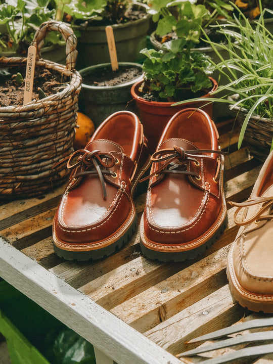 Aldeburgh - Women's Deck Shoe - Tan Leather | Fairfax & Favor