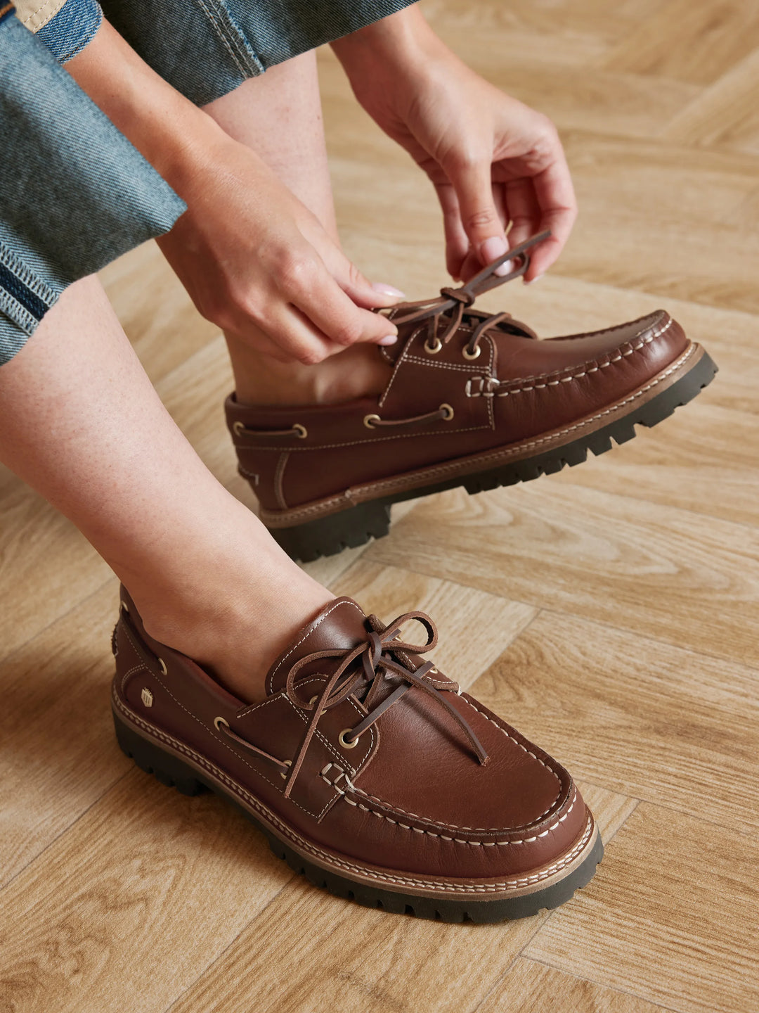 Aldeburgh Deck Shoe - Tan Leather - Shoes