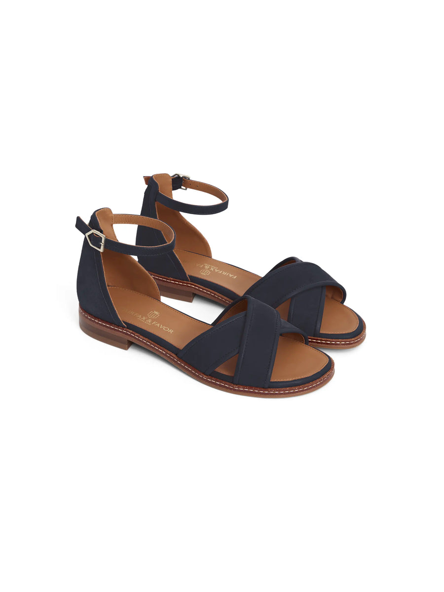 The Valencia - Women's Sandals - Navy Suede