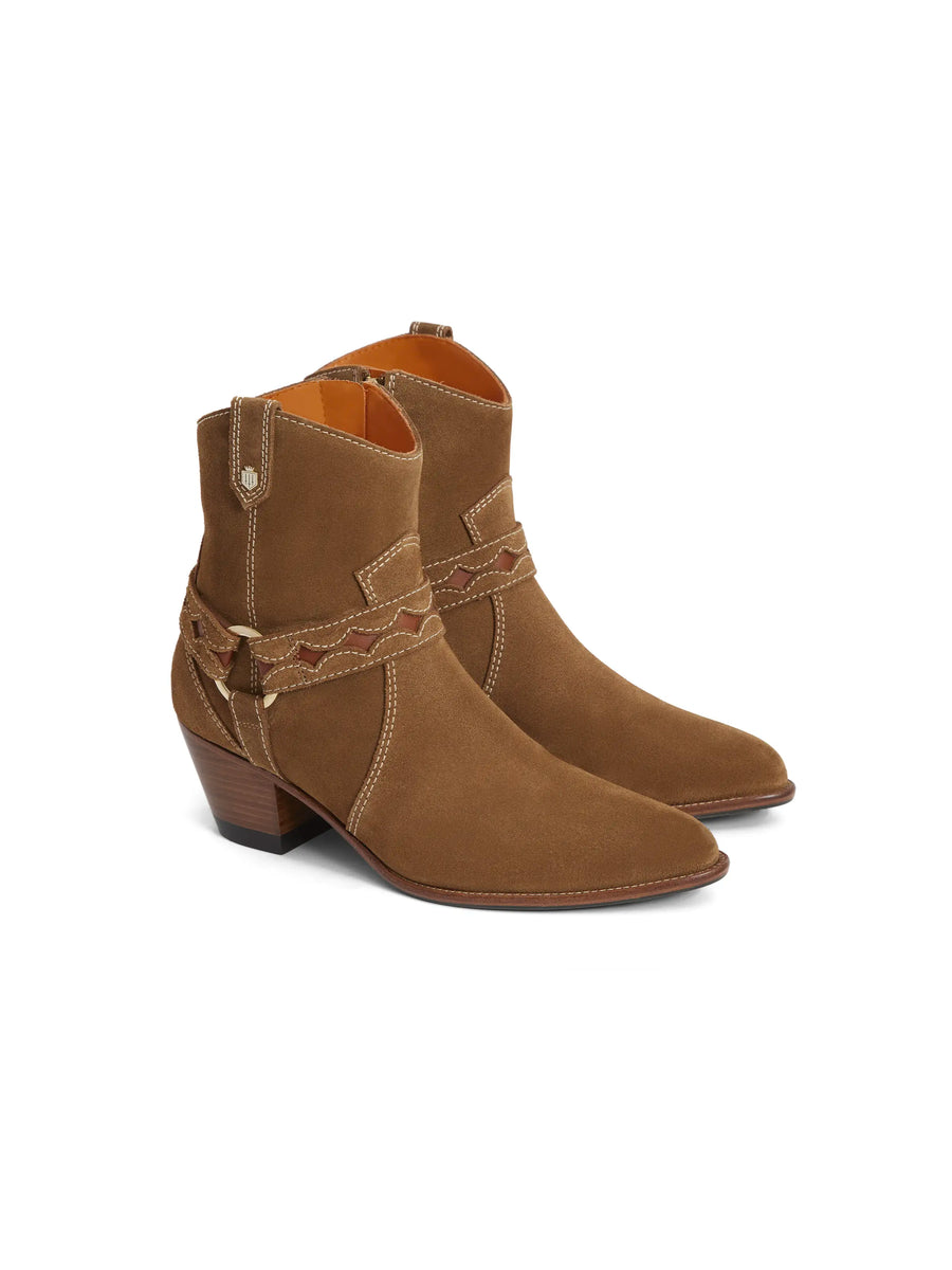 The Ohio - Women's Ankle Boots - Tan Suede