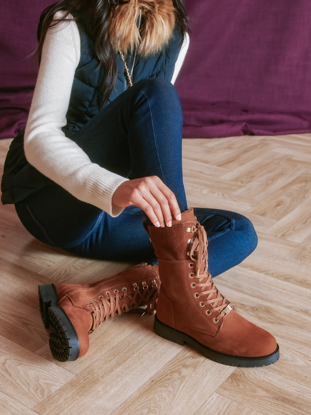 Shearling Lined Anglesey - Tawny Nubuck - Ankle Boots
