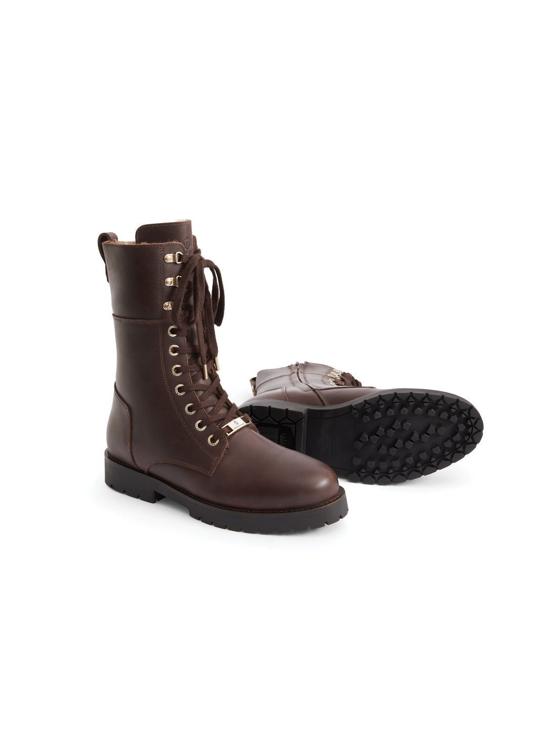 Shearling Lined Anglesey - Mahogany Leather - Ankle Boots