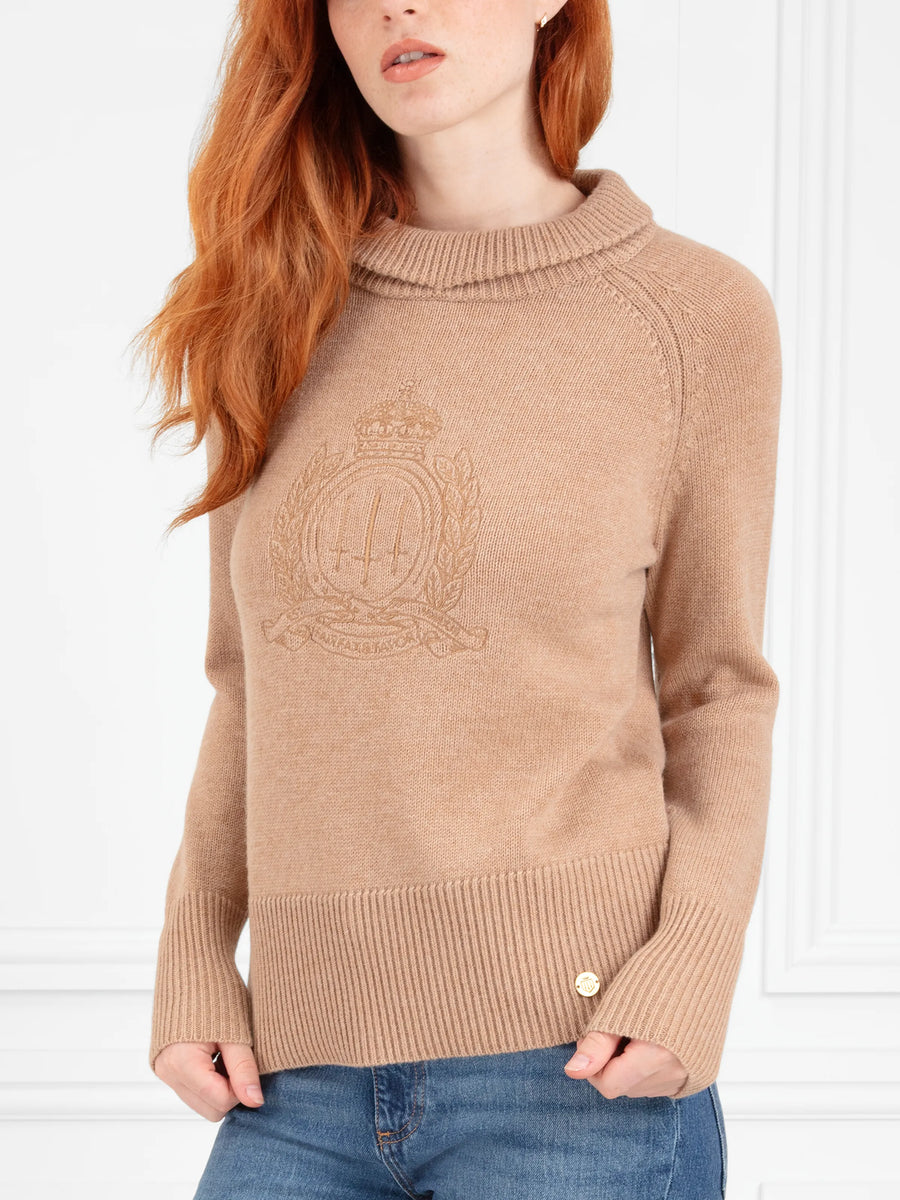 The Anna - Women's Jumper - Biscuit Wool & Cashmere