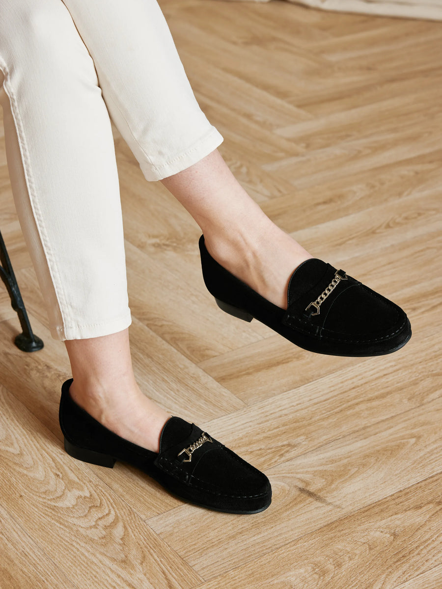 The Apsley - Women's Loafers - Black Suede