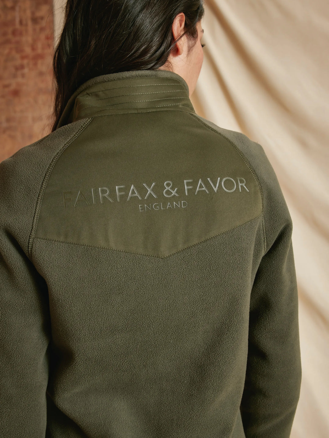 Aria 1 & 4 Zip Fleece - Khaki - Jackets