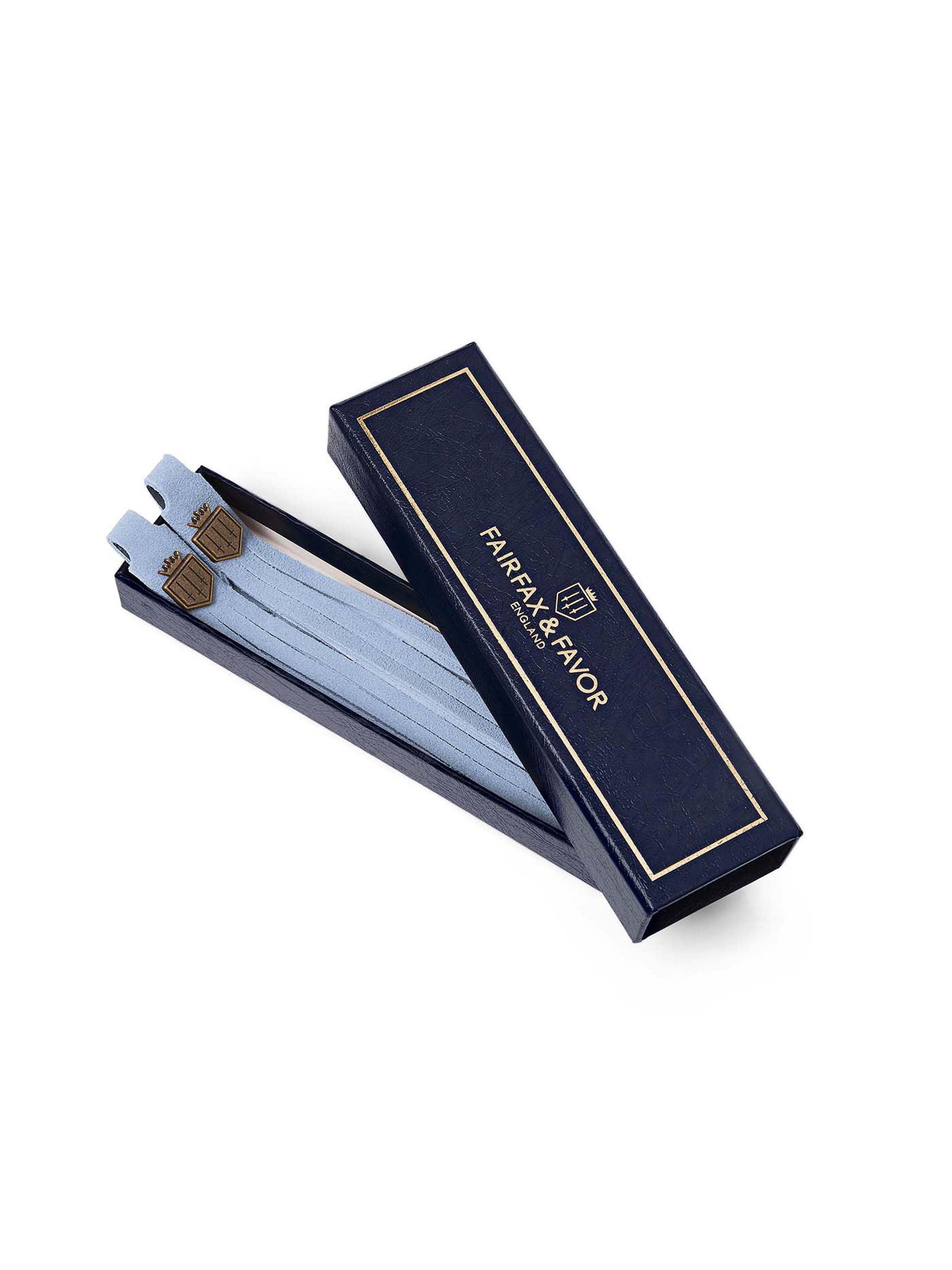 Suede Boot Tassels Blue