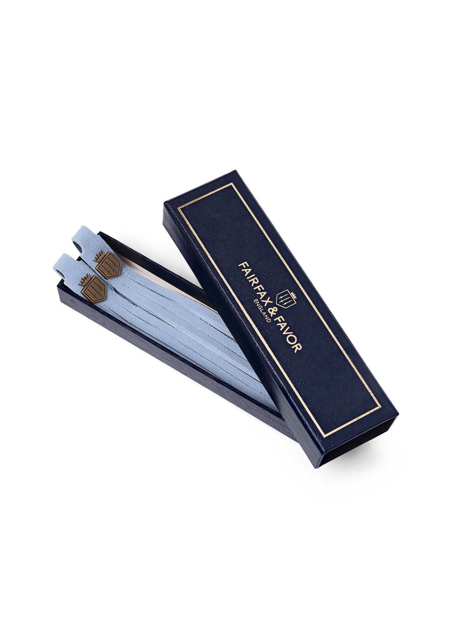 Suede Boot Tassels Blue