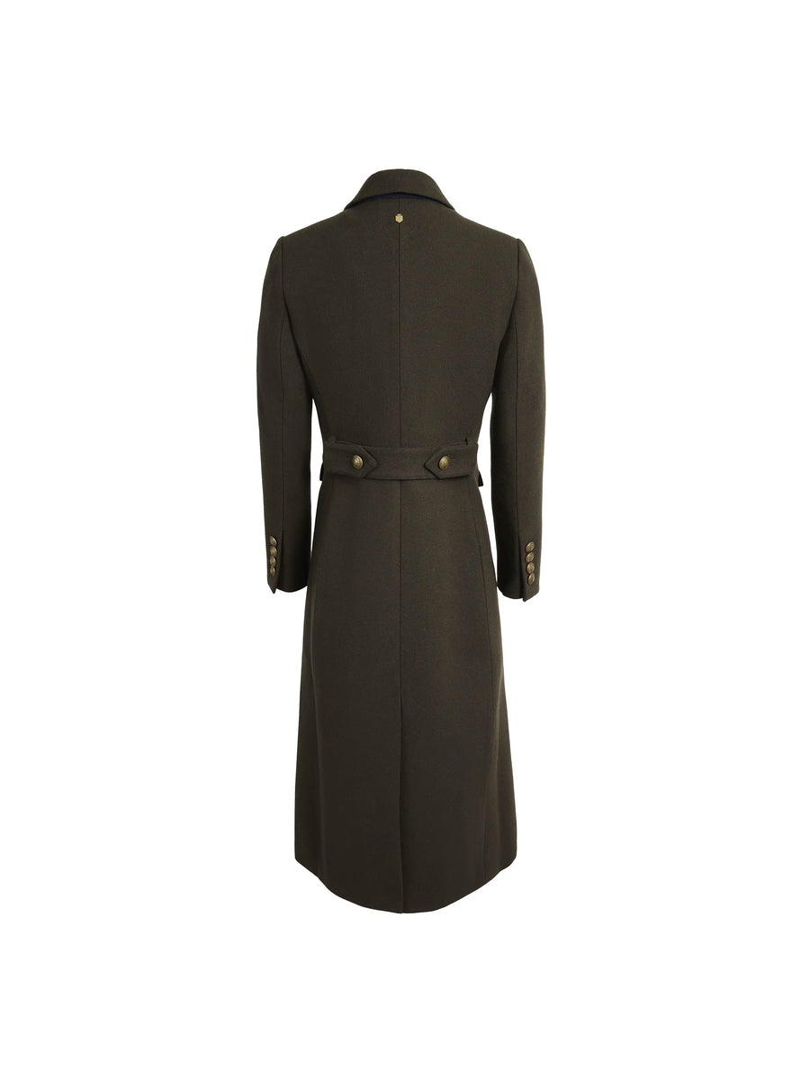 The Amelia - Women's Coat - Military Green Wool